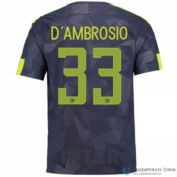 Inter Milan Trikot Ausweich D'Ambrosio 2017-18 Fussballtrikots Günstig
